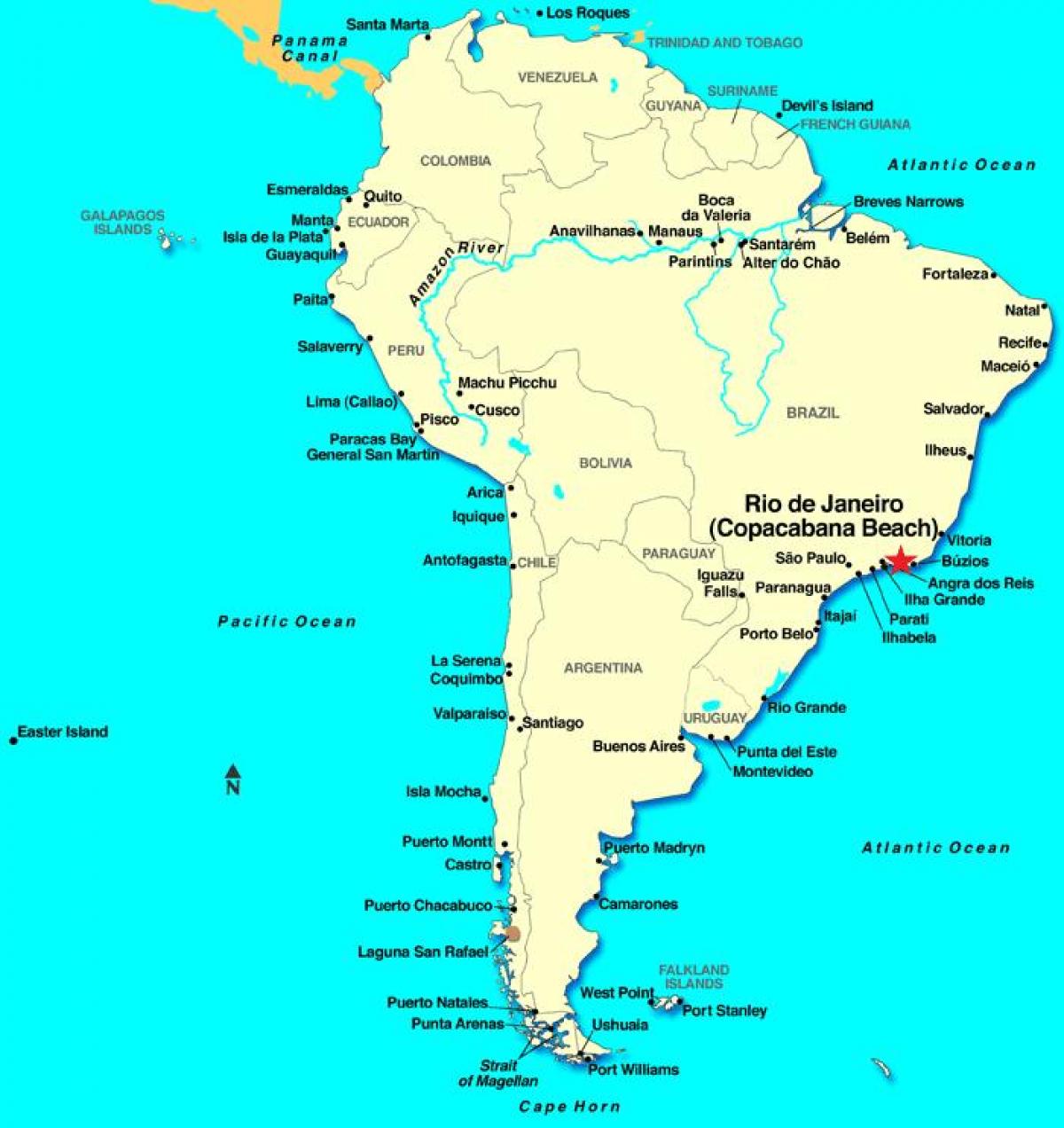 แผนที่ของ brazil. kgm ในอเมริกาใต้