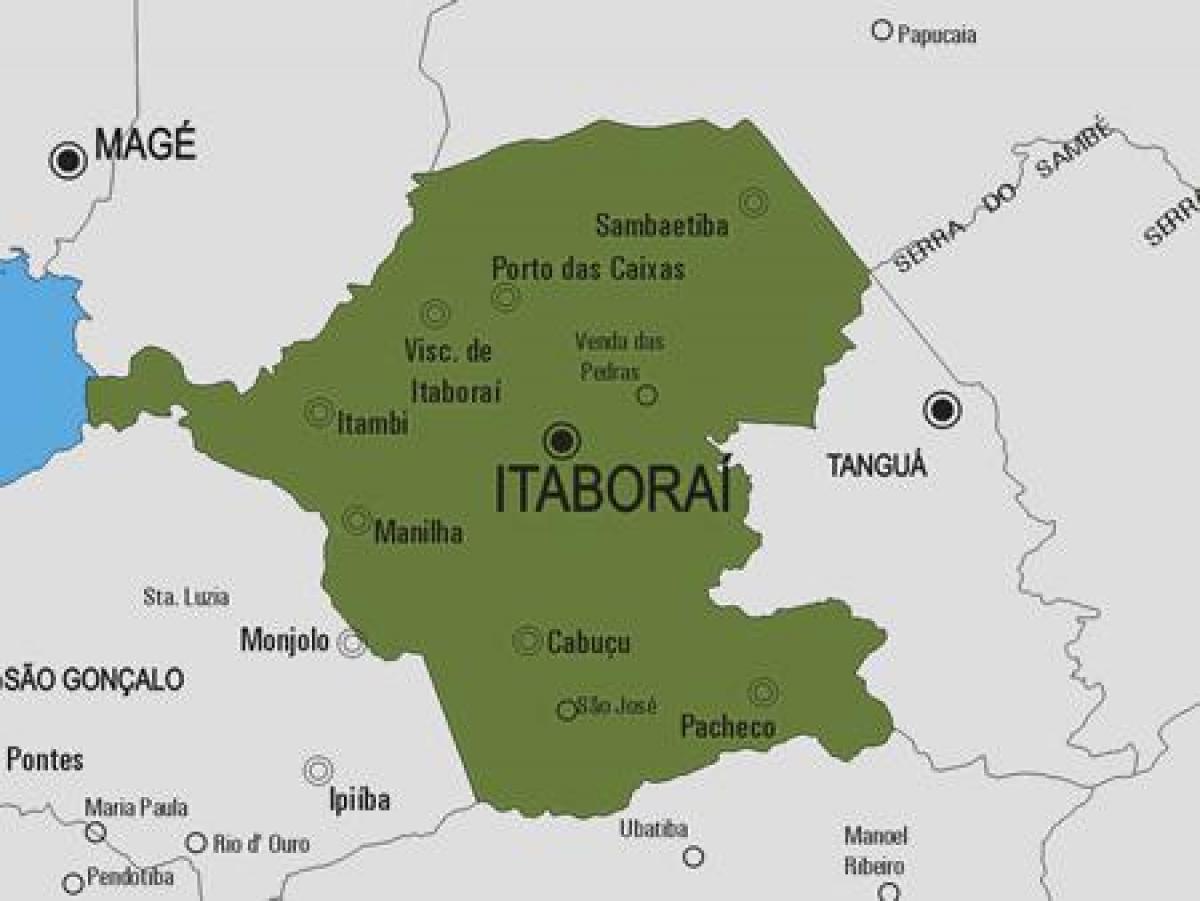 แผนที่ของ Itaboraí municipality