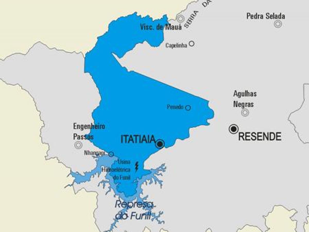 แผนที่ของ Itatiaia municipality