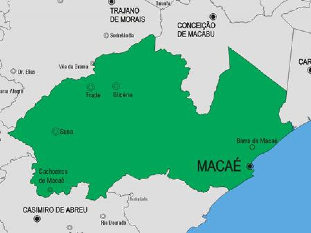 แผนที่ของ Macaé municipality