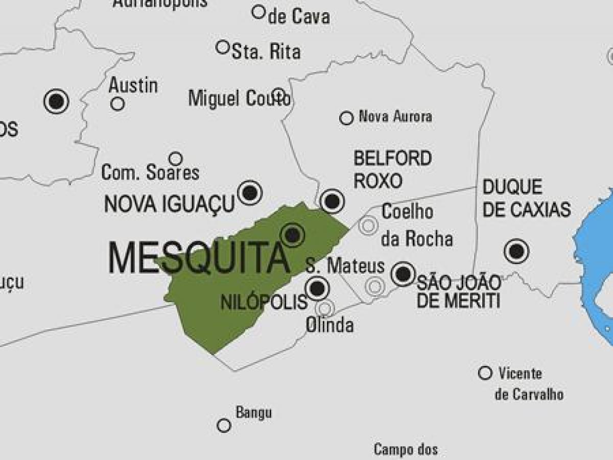 แผนที่ของ Mesquita municipality