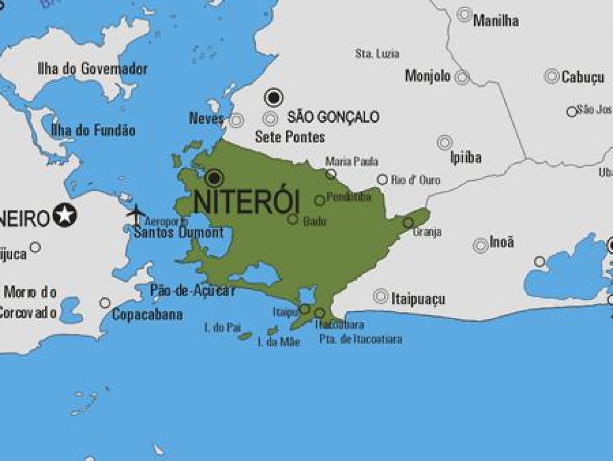 แผนที่ของ Niterói municipality