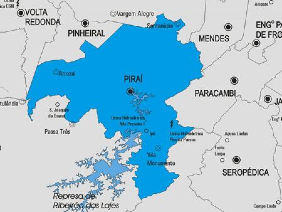 แผนที่ของ Piraí municipality