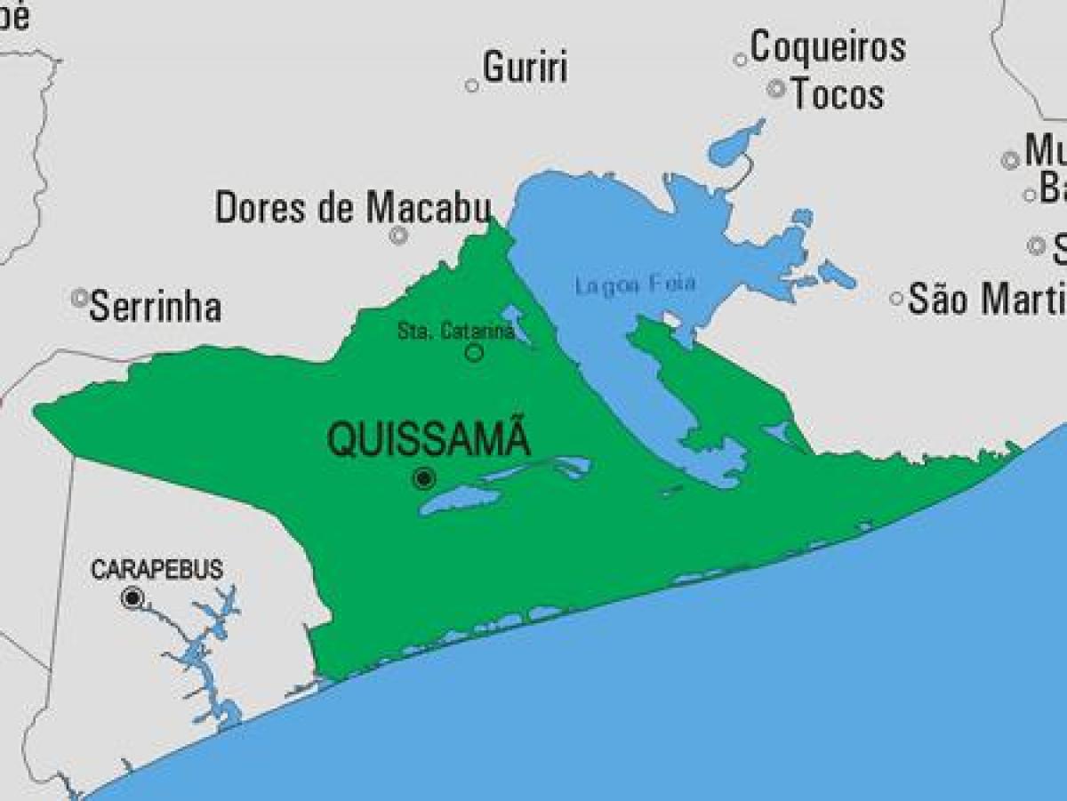 แผนที่ของ Quissamã municipality