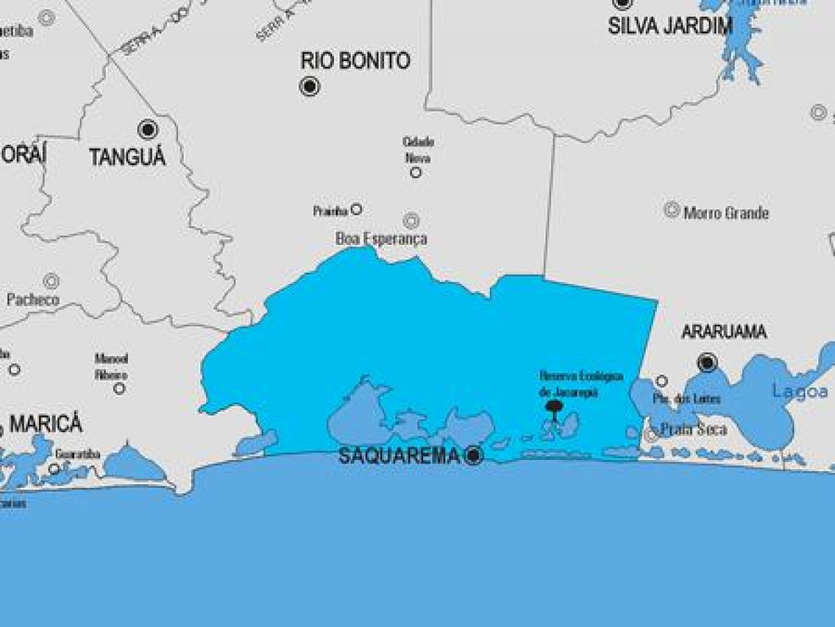 แผนที่ของ Saquarema municipality