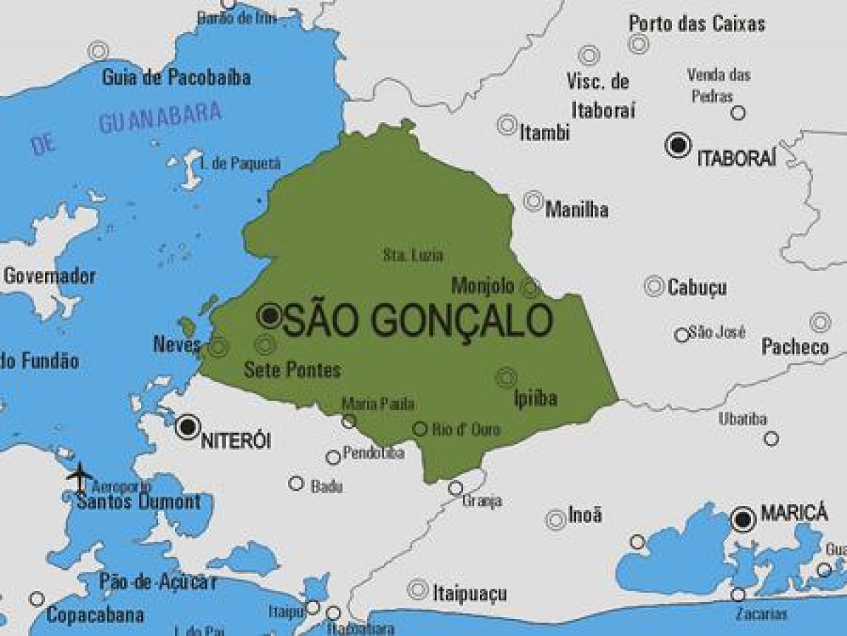 แผนที่ของ São Gonçalo municipality