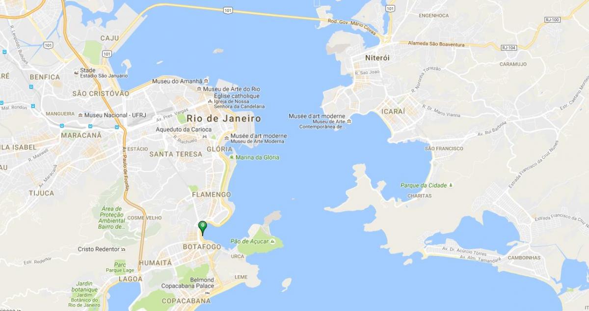 แผนที่ของชายหาด Botafogo