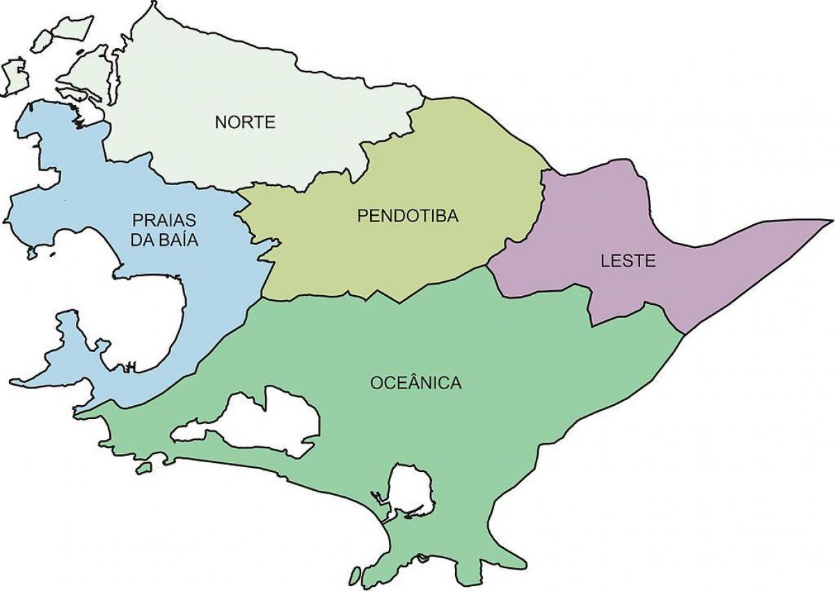 แผนที่ของภูมิภาค Niterói