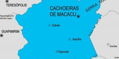 แผนที่ของ Cachoeiras เดอ Macacu municipality