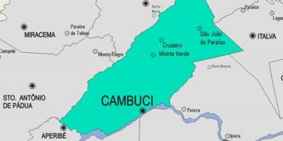 แผนที่ของ Cambuci municipality