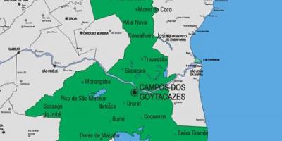 แผนที่ของ Carapebus municipality