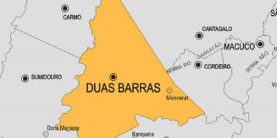 แผนที่ของ Duas Barras municipality