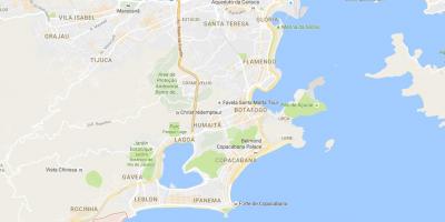 แผนที่ของ favela Vidigal