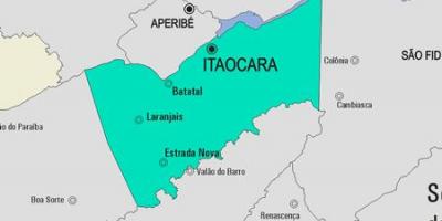 แผนที่ของ Itaocara municipality