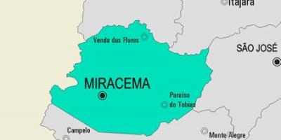 แผนที่ของ Miracema municipality