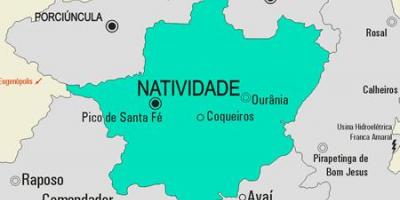 แผนที่ของ Natividade municipality