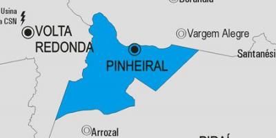 แผนที่ของ Pinheiral municipality
