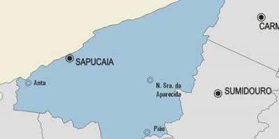 แผนที่ของ Sapucaia municipality