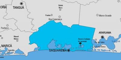 แผนที่ของ Saquarema municipality