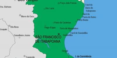 แผนที่ของ São Fidélis municipality