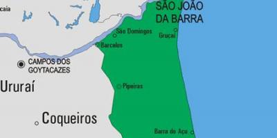 แผนที่ของ São João อัยการ Barra municipality