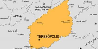 แผนที่ของ Teresópolis municipality