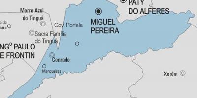 แผนที่ของมิเกล colombia. kgm municipality