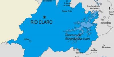 แผนที่ของริโอ Claro municipality