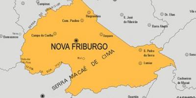 แผนที่ของโนวาสโค Friburgo municipality