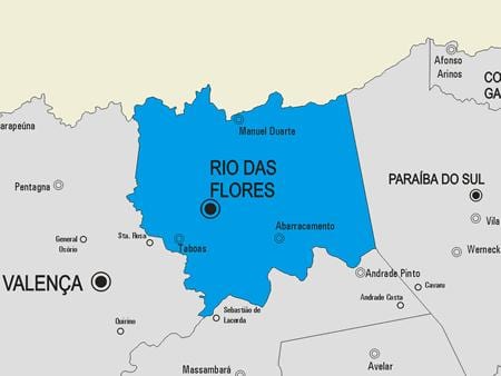 แผนที่ของริโอ àˆàà"Ostras municipality