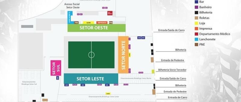 แผนที่ของเวียนต่อสู้อะไรสักอ Botafogo