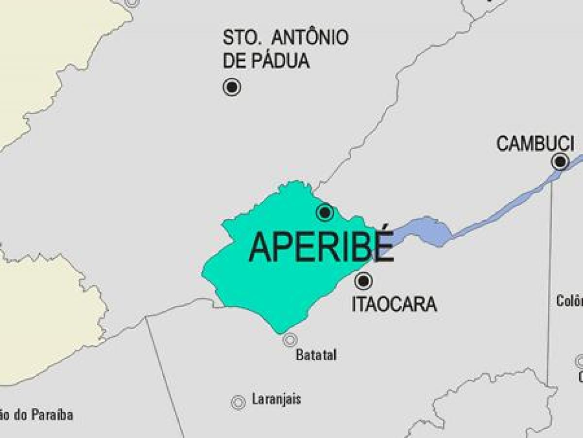 แผนที่ของ Aperibé municipality