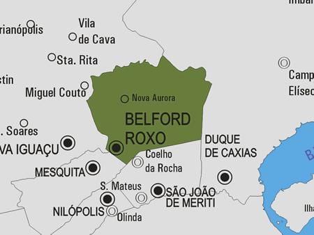 แผนที่ของ Belford Roxo municipality