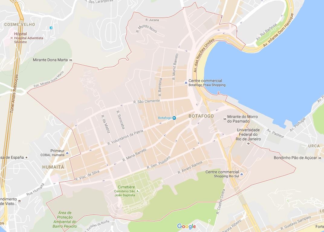 แผนที่ของ Botafogo