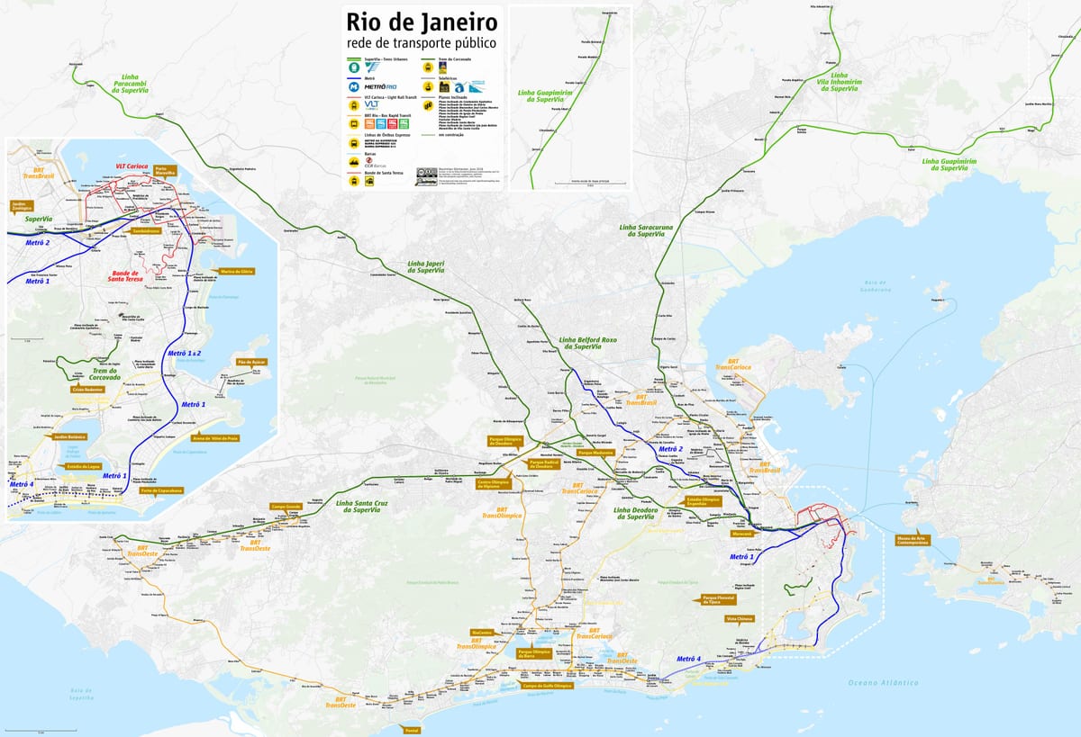 แผนที่ของ brazil. kgm ขนส่ง