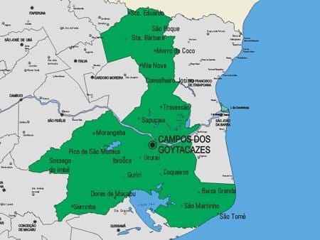 แผนที่ของ Carapebus municipality