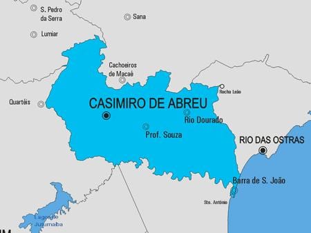 แผนที่ของ Carmo municipality