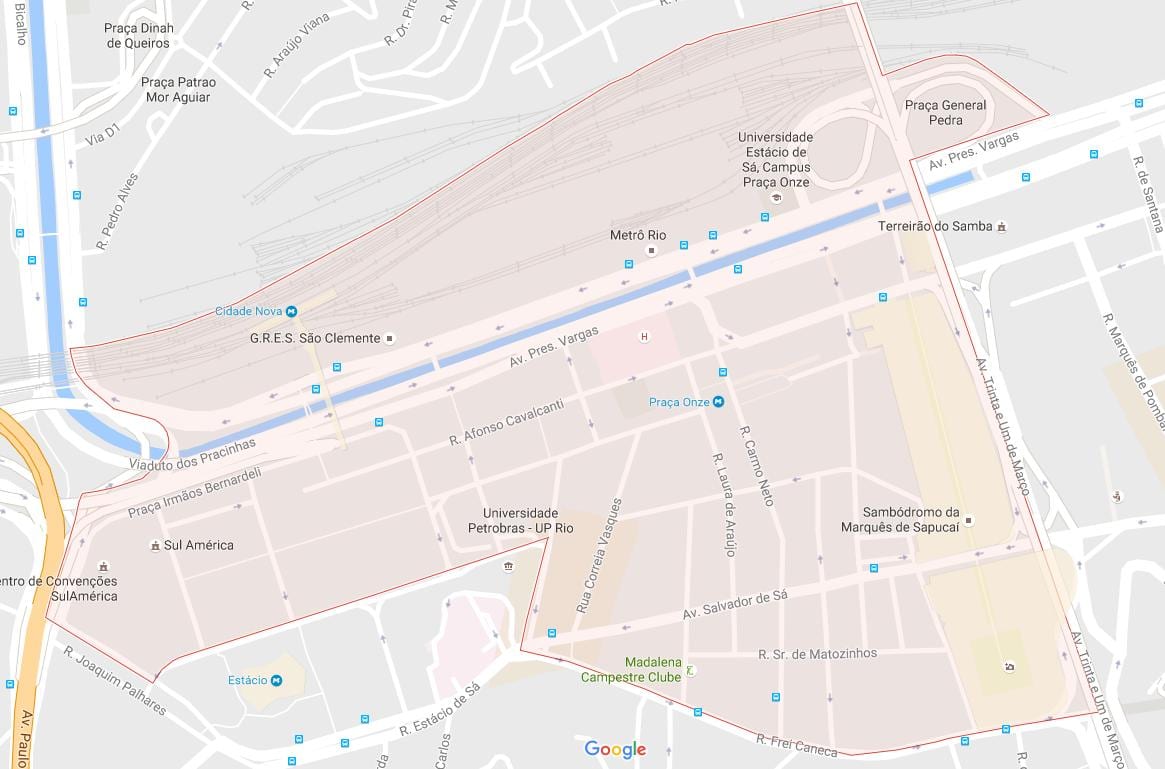 แผนที่ของ Cidade โนวาสโค