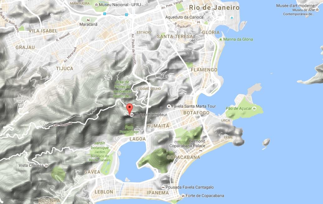 แผนที่ของ Corcovado