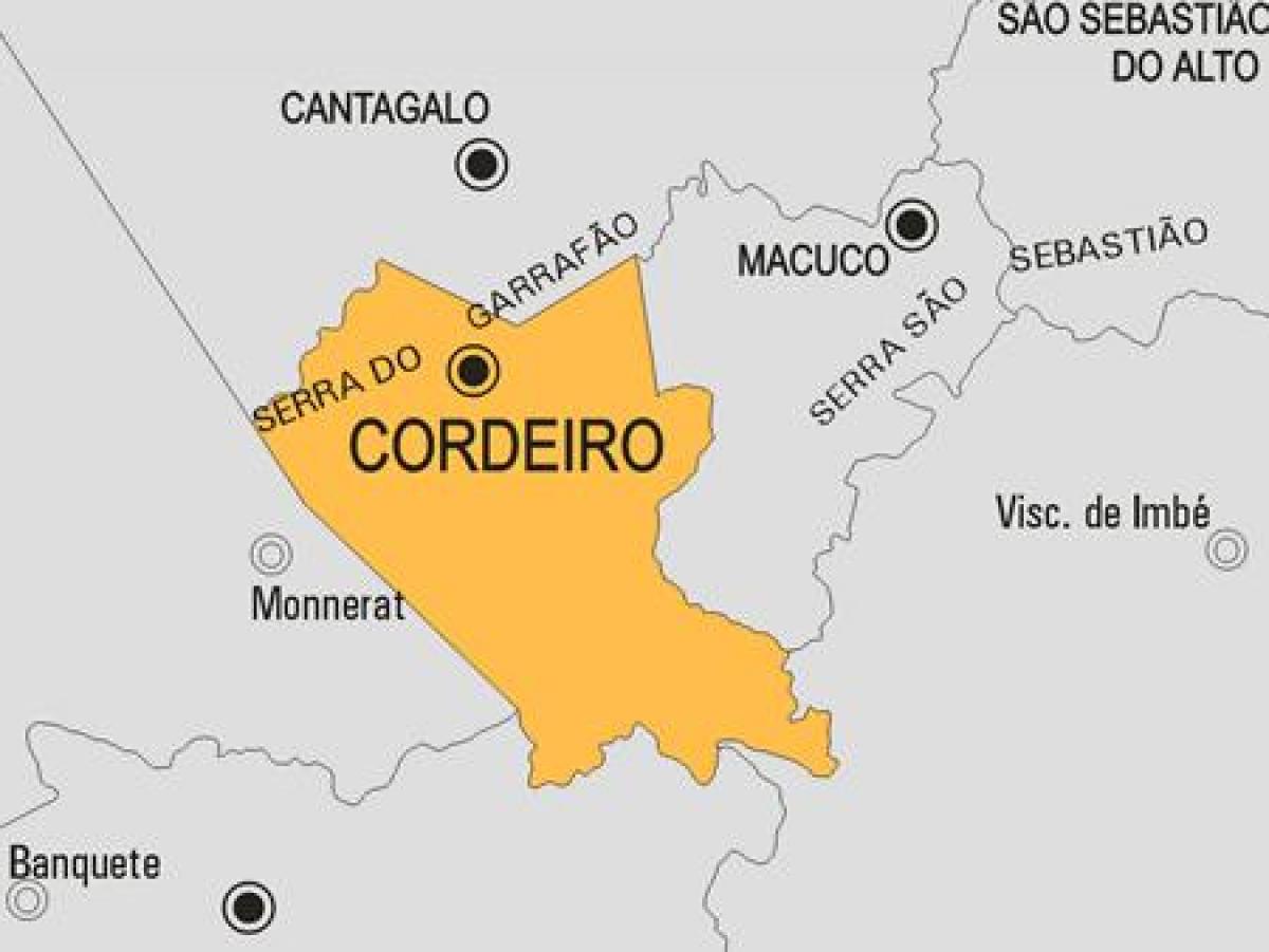 แผนที่ของ Cordeiro municipality