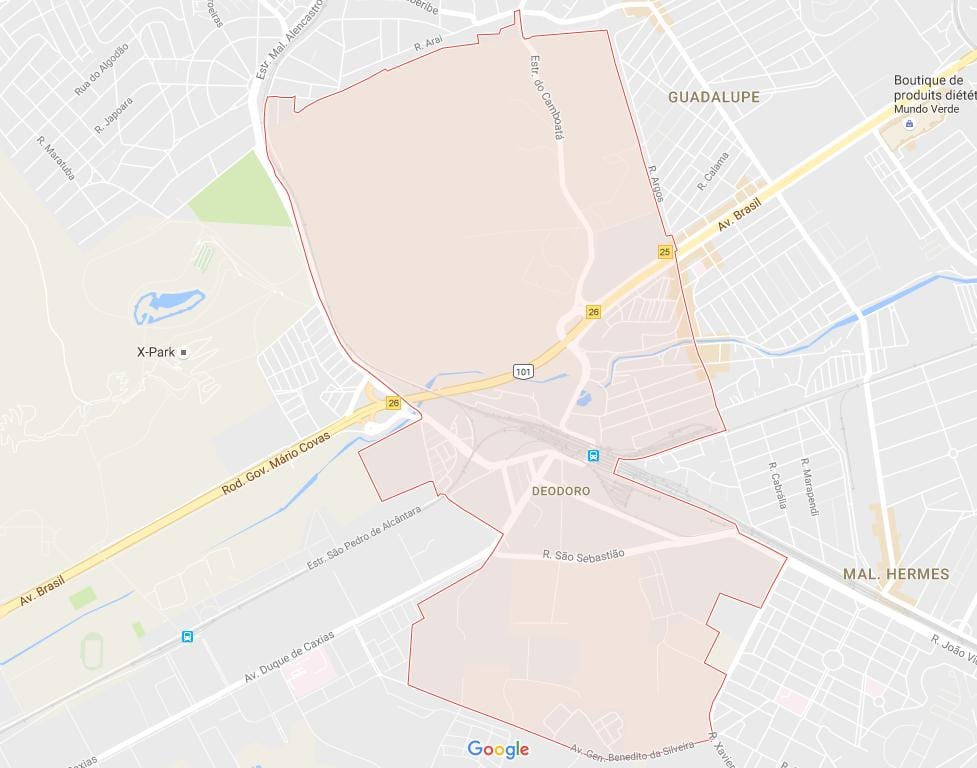 แผนที่ของ Deodoro
