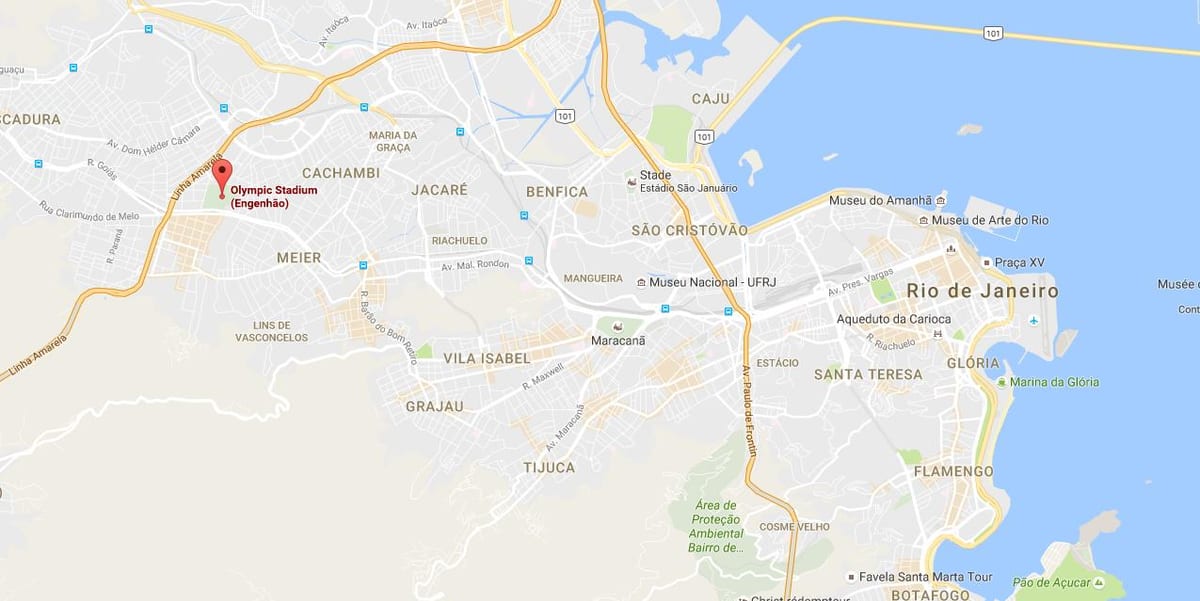 แผนที่ของ Engenhão