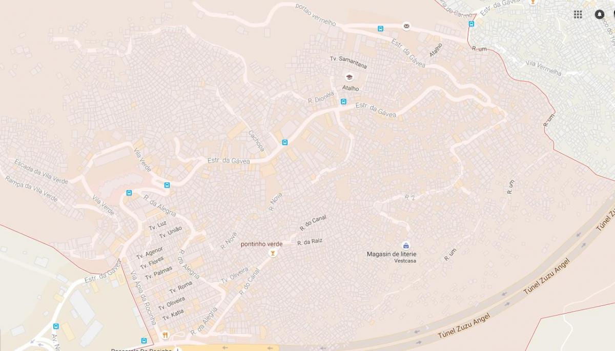 แผนที่ของ favela Rocinha