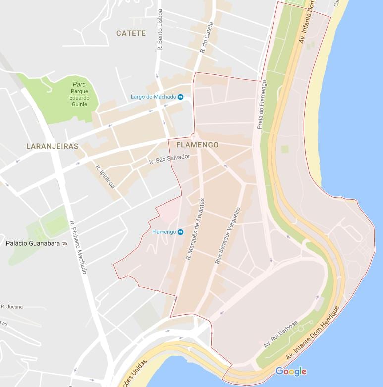 แผนที่ของ Flamengo