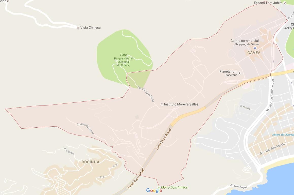 แผนที่ของ Gávea