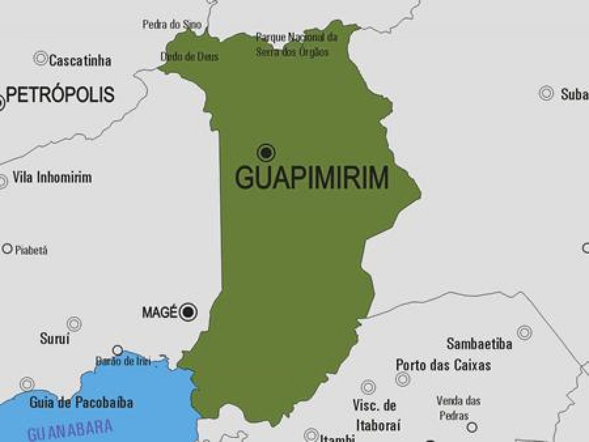 แผนที่ของ Guapimirim municipality