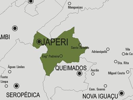 แผนที่ของ Japeri municipality