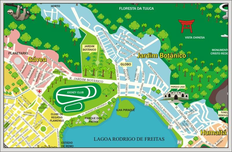แผนที่ของ Jockey คลับ Brasileiro