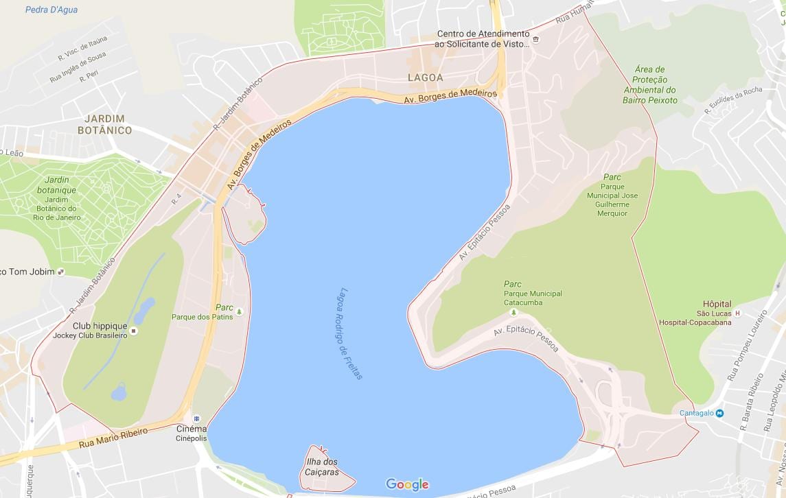 แผนที่ของ Lagoa