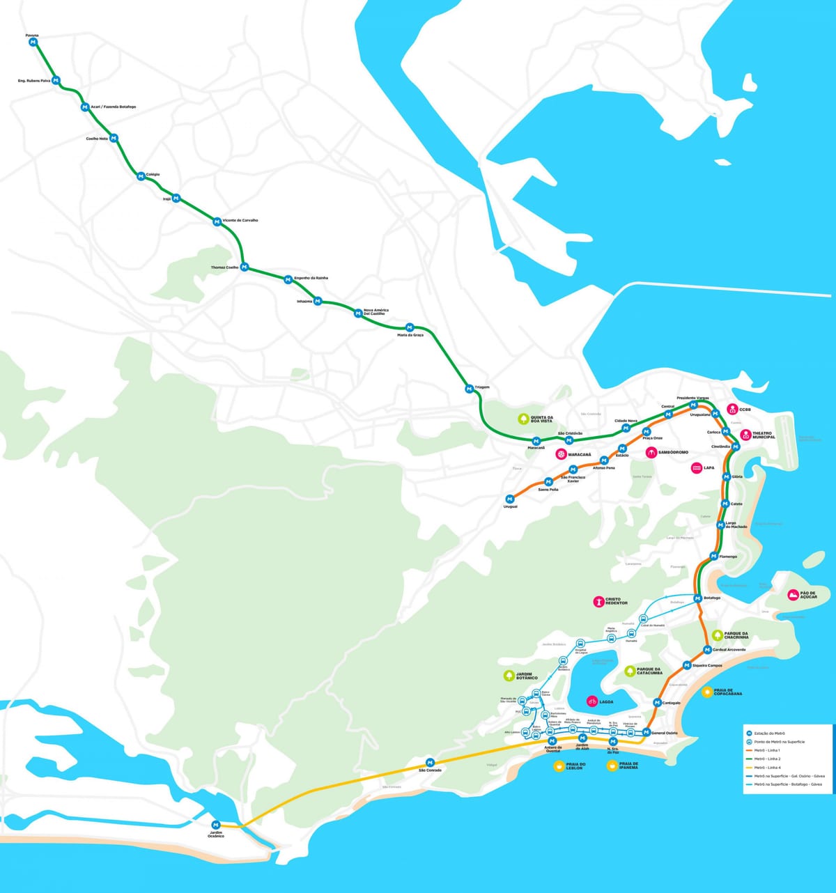 แผนที่ของ métro brazil. kgm